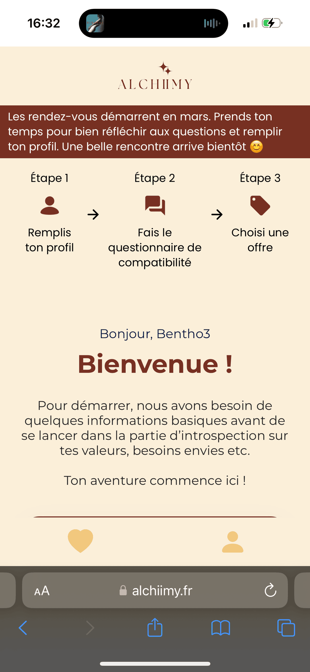 Alchiimy app screen 5