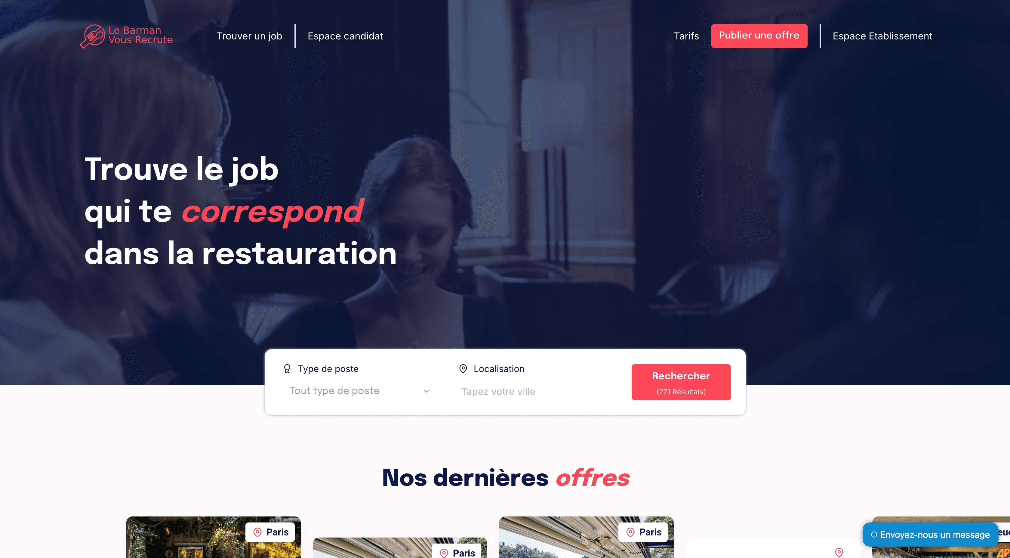 Le Barman Vous Recrute project