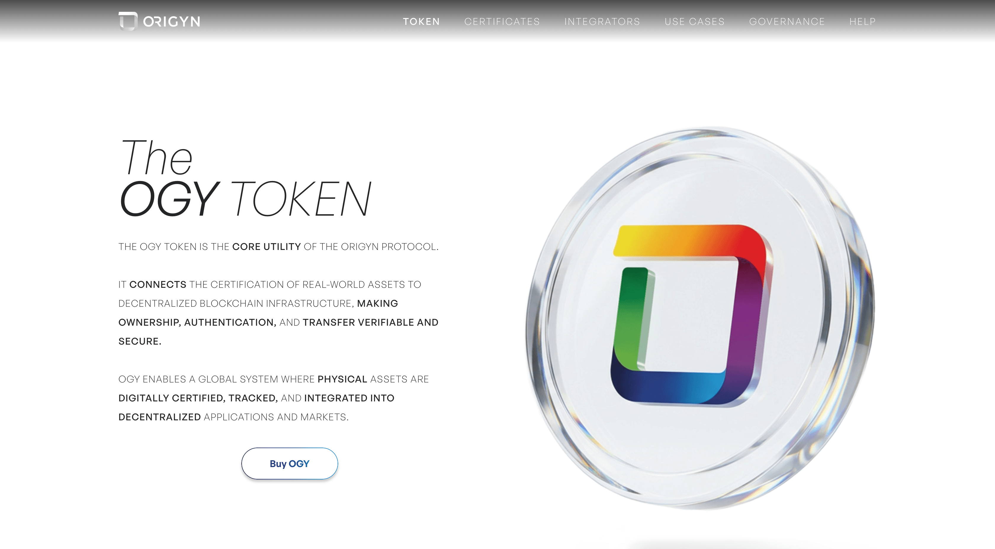 Origyn project screenshot 2