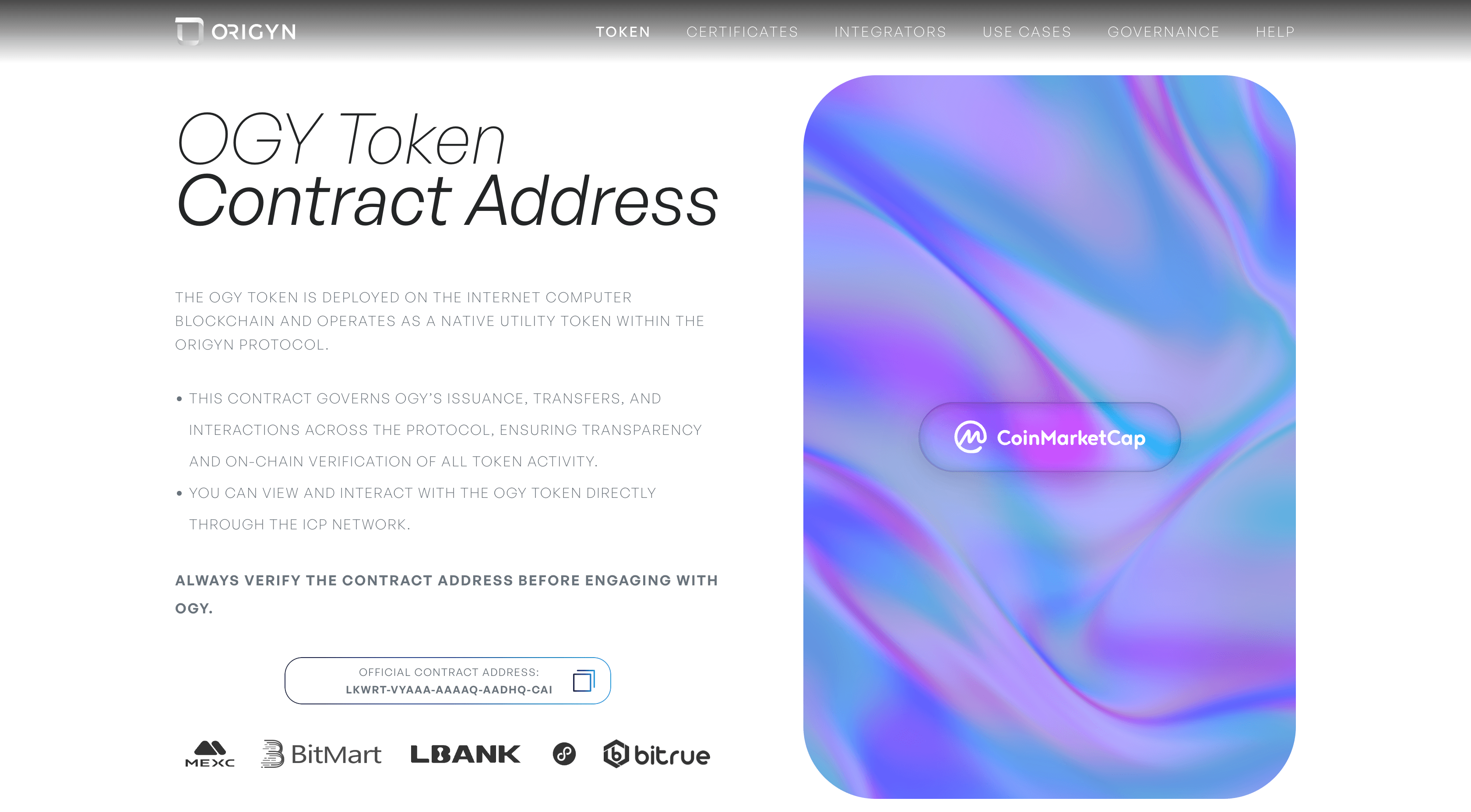 Origyn project screenshot 3